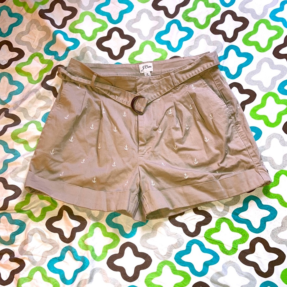 J. Crew Sailor Khaki Shorts Beige Size 8